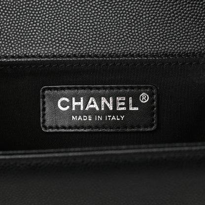 Chanel Caviar Quilted Medium Boy Flap Black 6 of 12