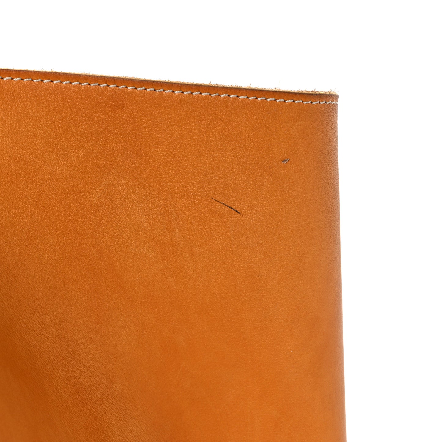 Soft Bare Calfskin Medium Big Bag Dark Yellow
