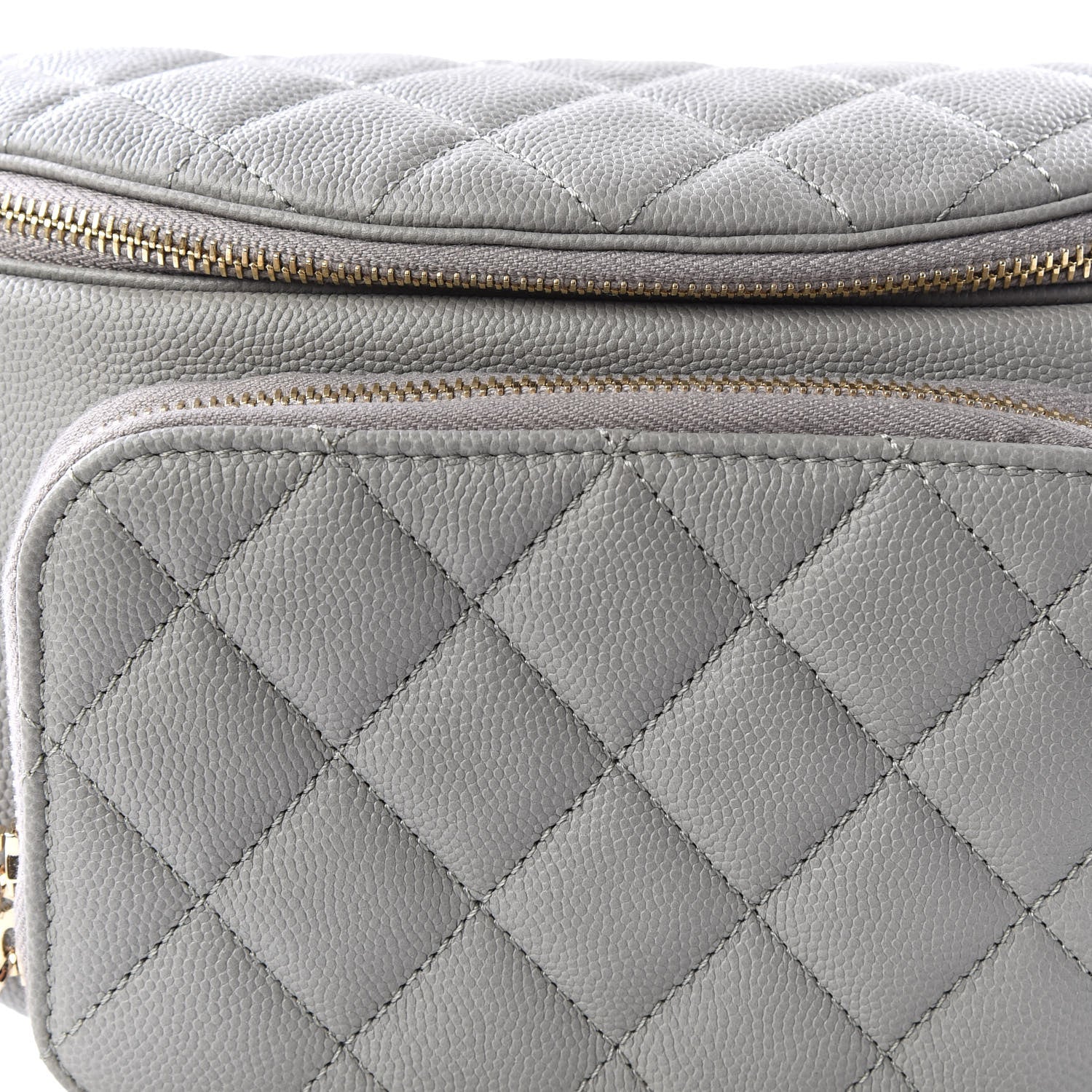 Chanel Caviar Quilted Business Affinity Waist Bag Grey 10 of 11