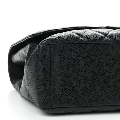 Chanel Caviar Quilted Maxi Single Flap Black 8 of 10