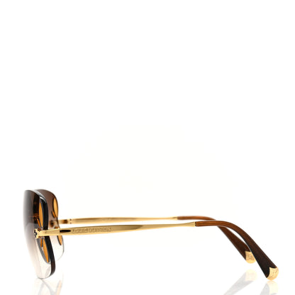 Louis Vuitton Lily Sunglasses Z0371U Brown Glitter 3 of 7