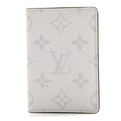 Louis Vuitton Monogram Taiga Pocket Organizer Antartica 1 of 12