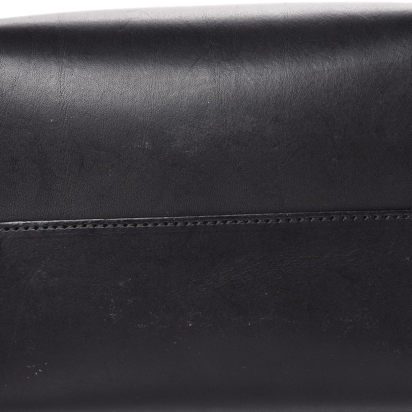 Calfskin Mini Bucket Bag Black Argento