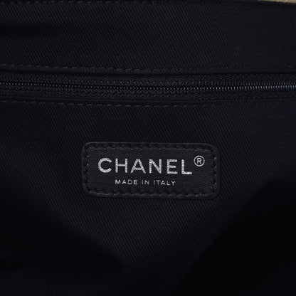 Chanel Canvas Small Deauville Tote Beige Black 6 of 9