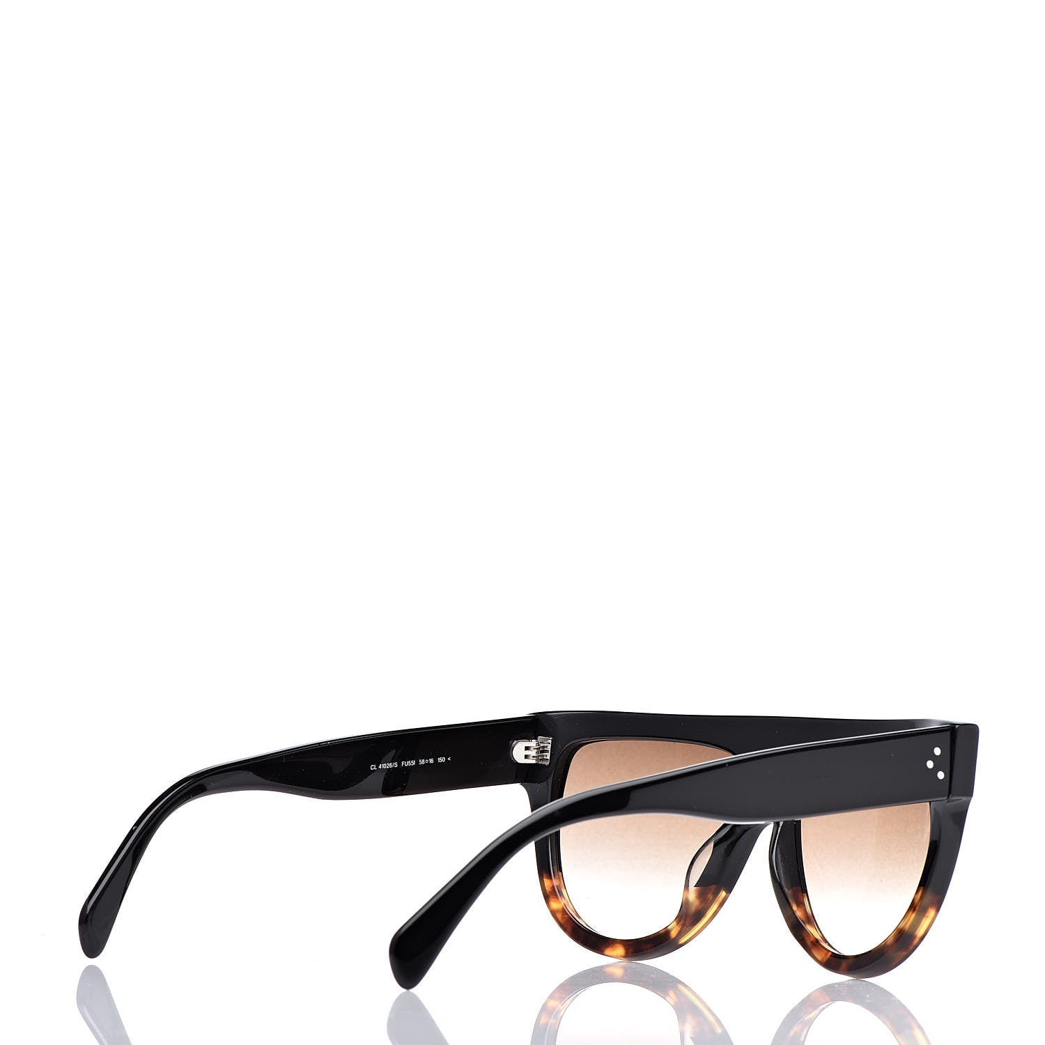 Celine Shadow Sunglasses CL 41026/S Black Havana 4 of 6