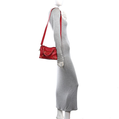 Balenciaga Agneau Giant 12 Gold Hardware Mini City Rouge Lipstick 2 of 11