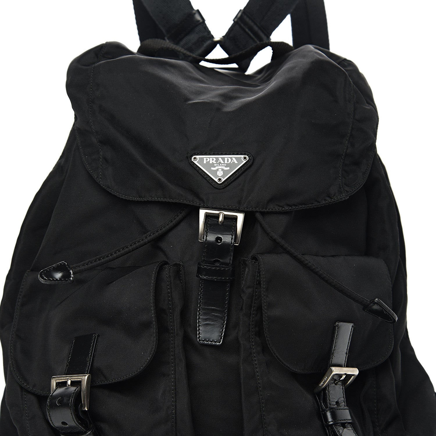 Prada Nylon Vela Medium Backpack Black 9 of 9