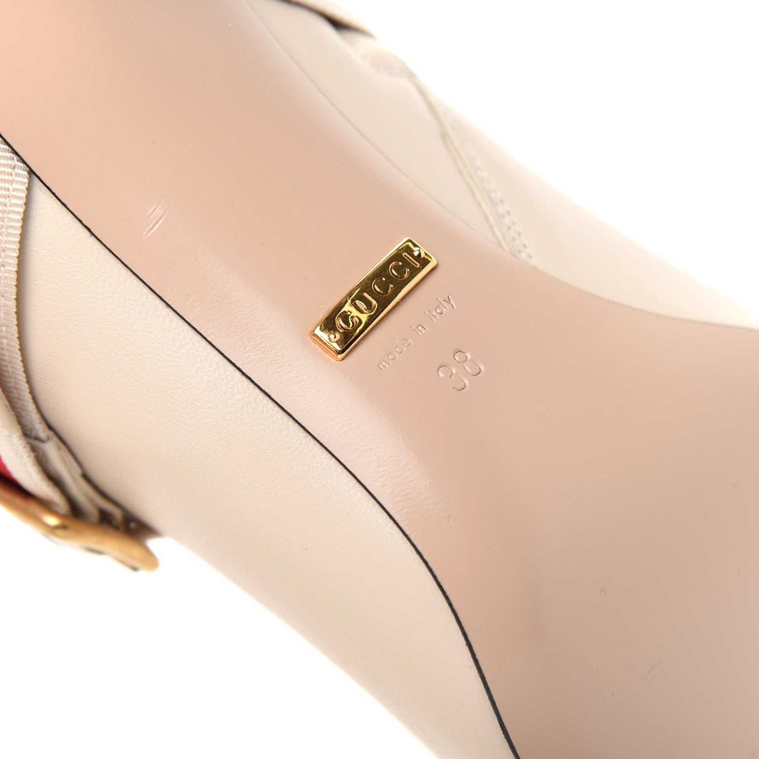 Gucci Nappa Sylvie Ankle Boots 38 Mystic White 9 of 11