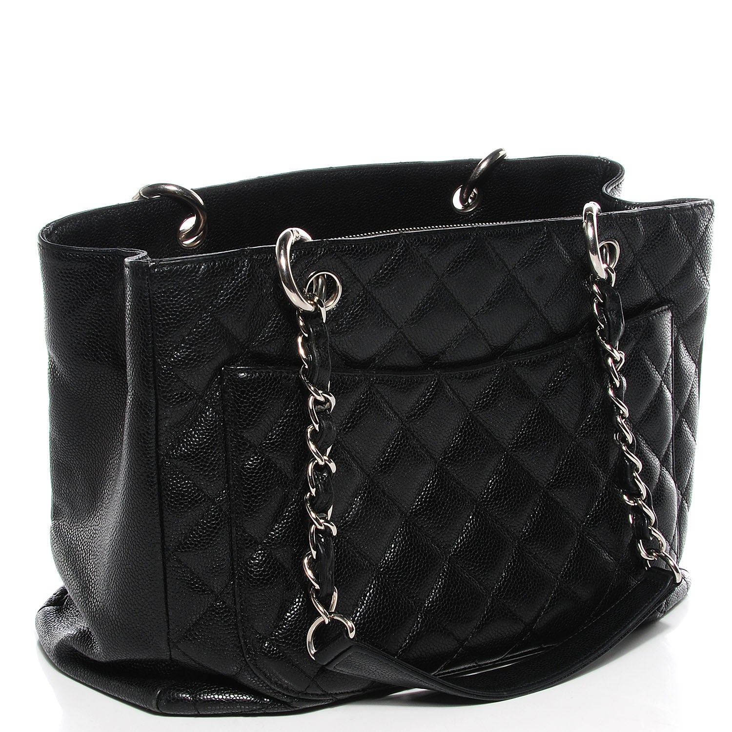 Chanel Caviar Grand Shopping Tote GST Black 3 of 7