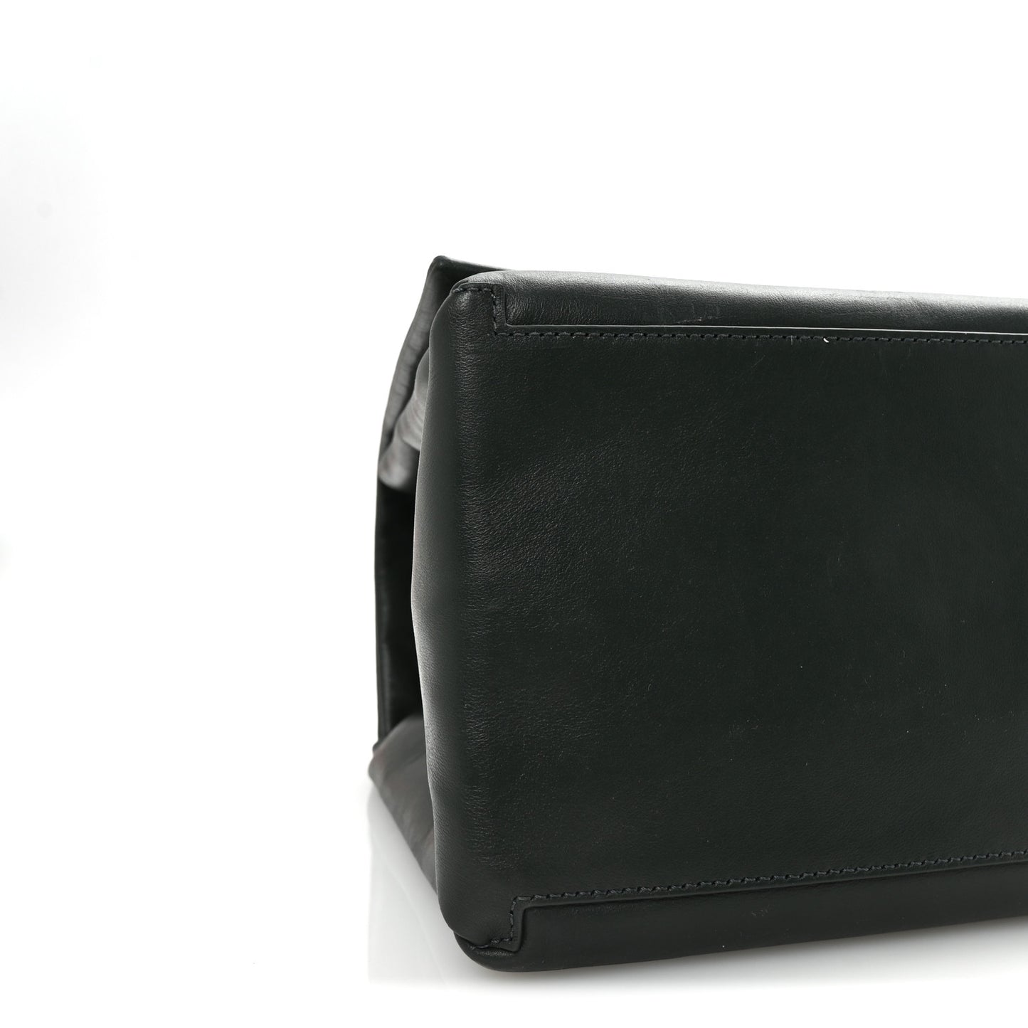 Calfskin Large Dual Shoulder Bag Green