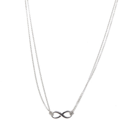 Tiffany Sterling Silver Infinity Pendant Necklace 1 of 6