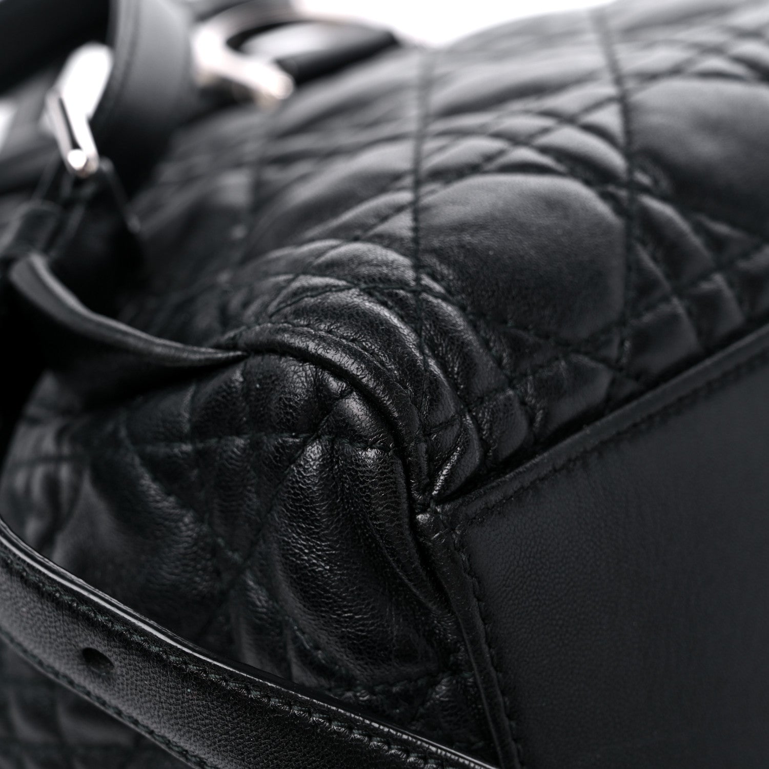 Christian Dior Lambskin Cannage Large Stardust Backpack Black 9 of 12