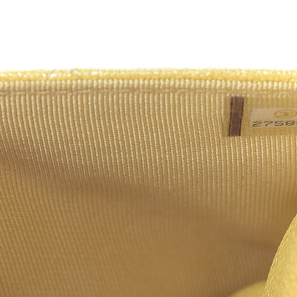 Chanel Iridescent Caviar Quilted Wallet on Chain WOC Yellow 8 of 12