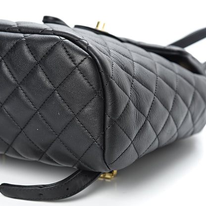 Chanel Calfskin Quilted Mini Urban Spirit Backpack Black 9 of 10