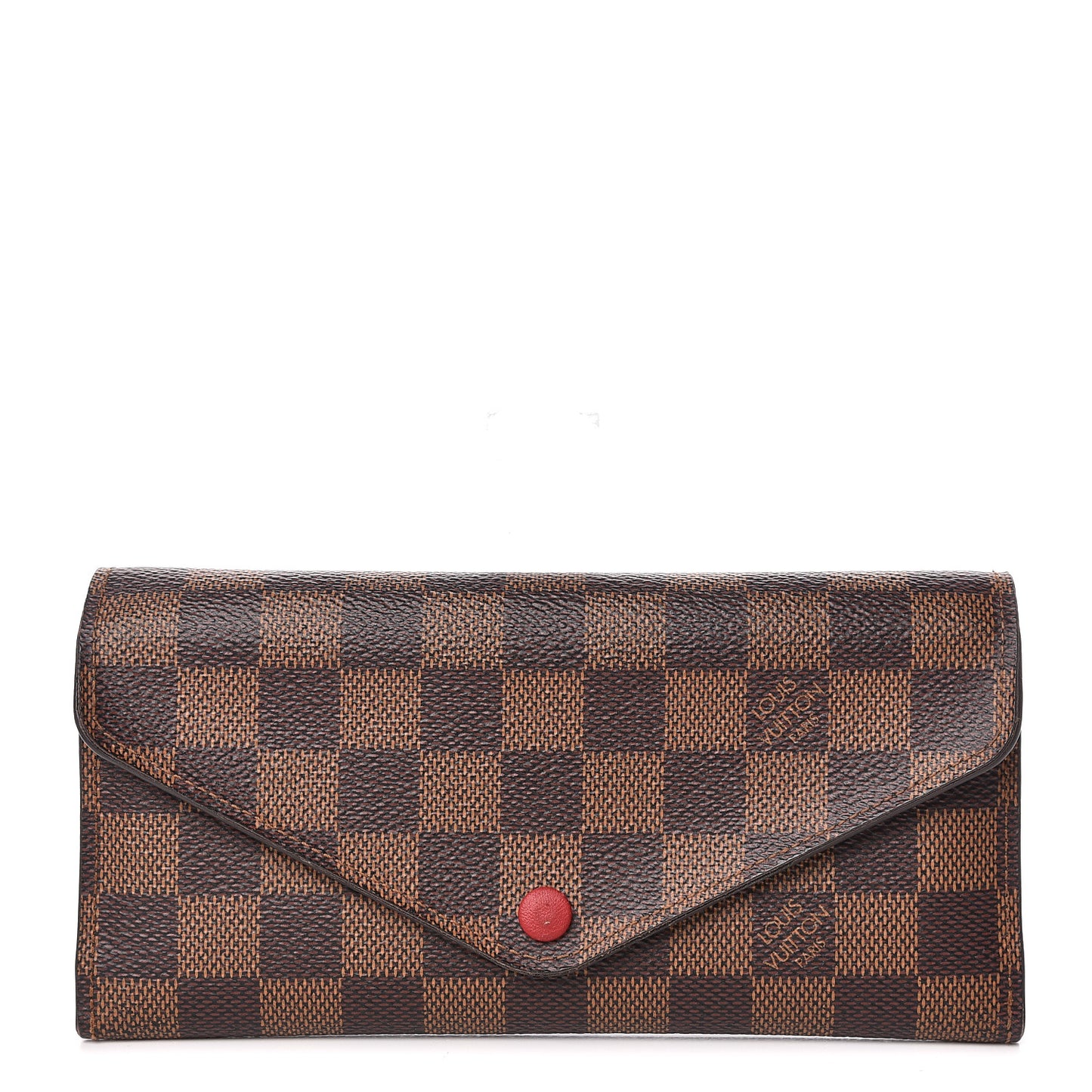 Damier Ebene Josephine Wallet Red