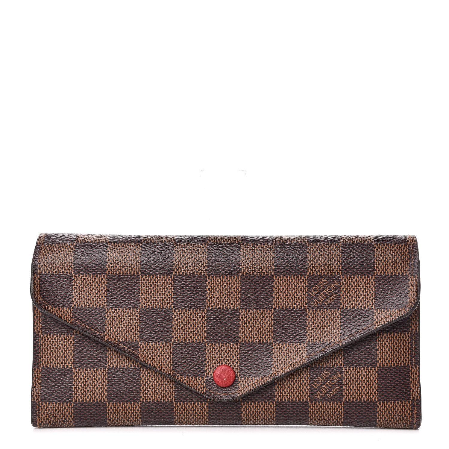 Louis Vuitton Damier Ebene Josephine Wallet Red 1 of 17