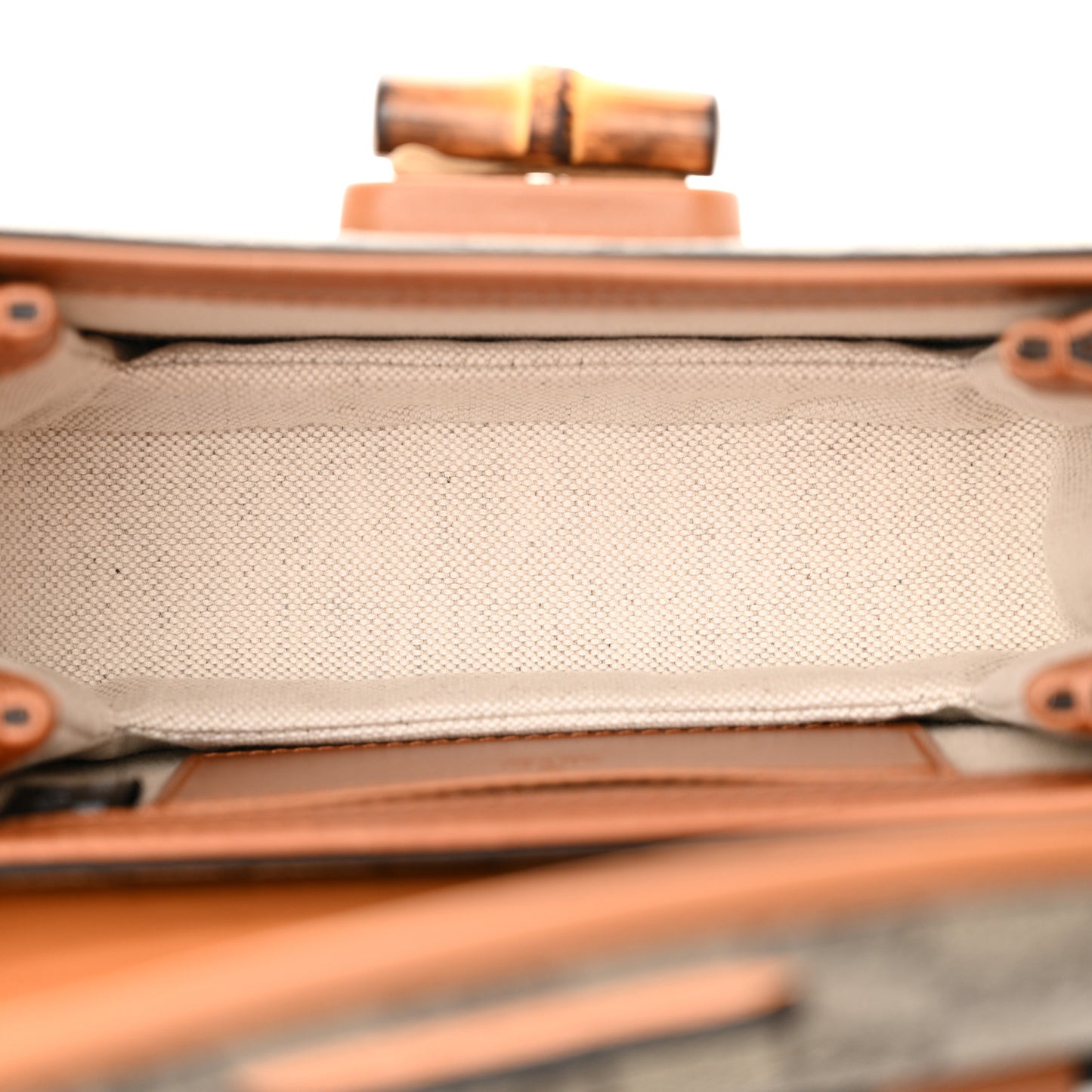 GG Supreme Monogram Web Bamboo Mini 1947 Belt Bag 80 32 Beige