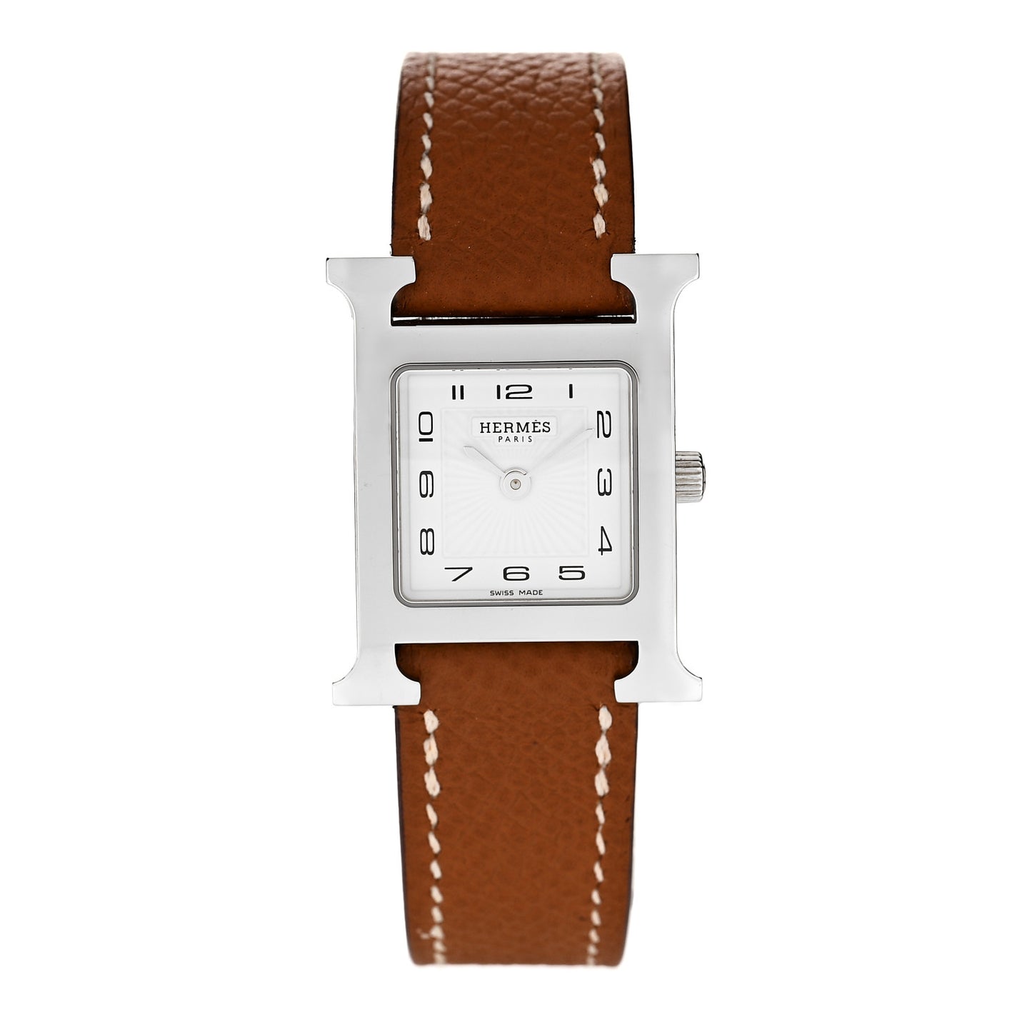 Stainless Steel Epsom 21mm Heure H Hour Quartz Watch Gold