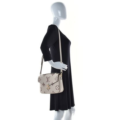 Louis Vuitton Empreinte Monogram Giant Pochette Metis Creme Bois De Rose 2 of 9