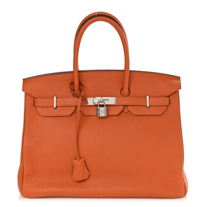 Hermes Togo Birkin 35 Orange 1 of 13
