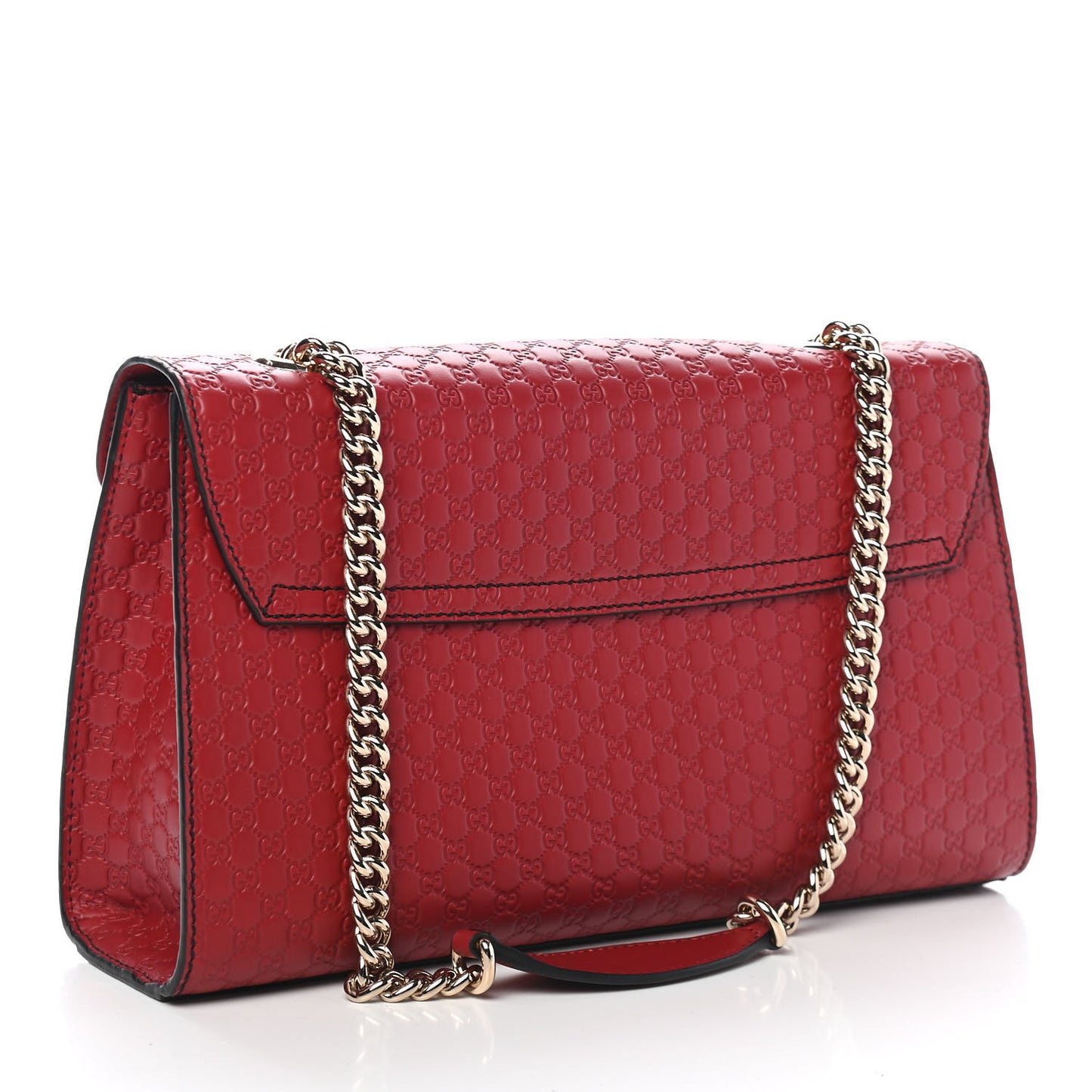 Microguccissima Medium Emily Chain Shoulder Bag Red