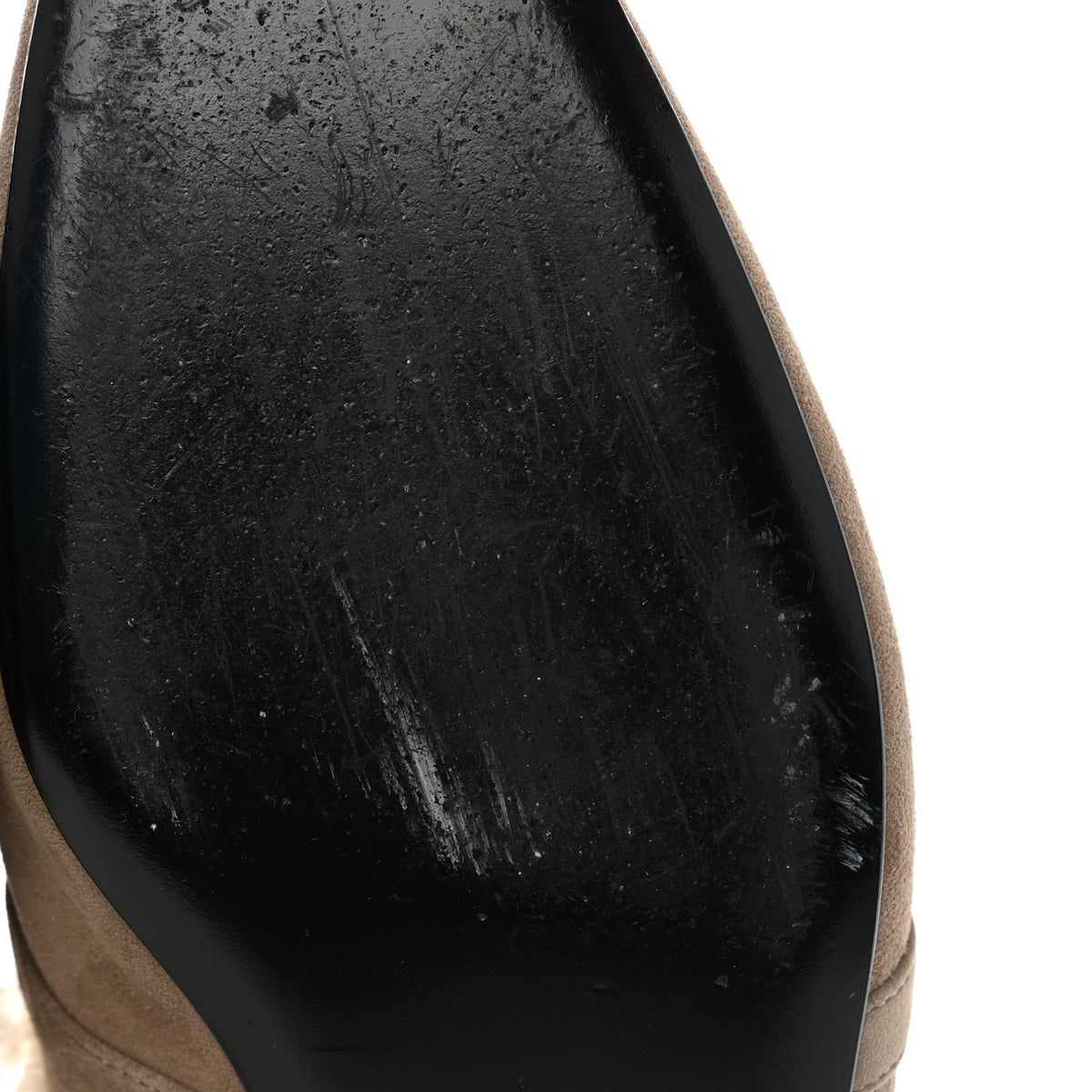 Suede Goatskin Shearling Womens Oz Mules 39 Etoupe Ecru