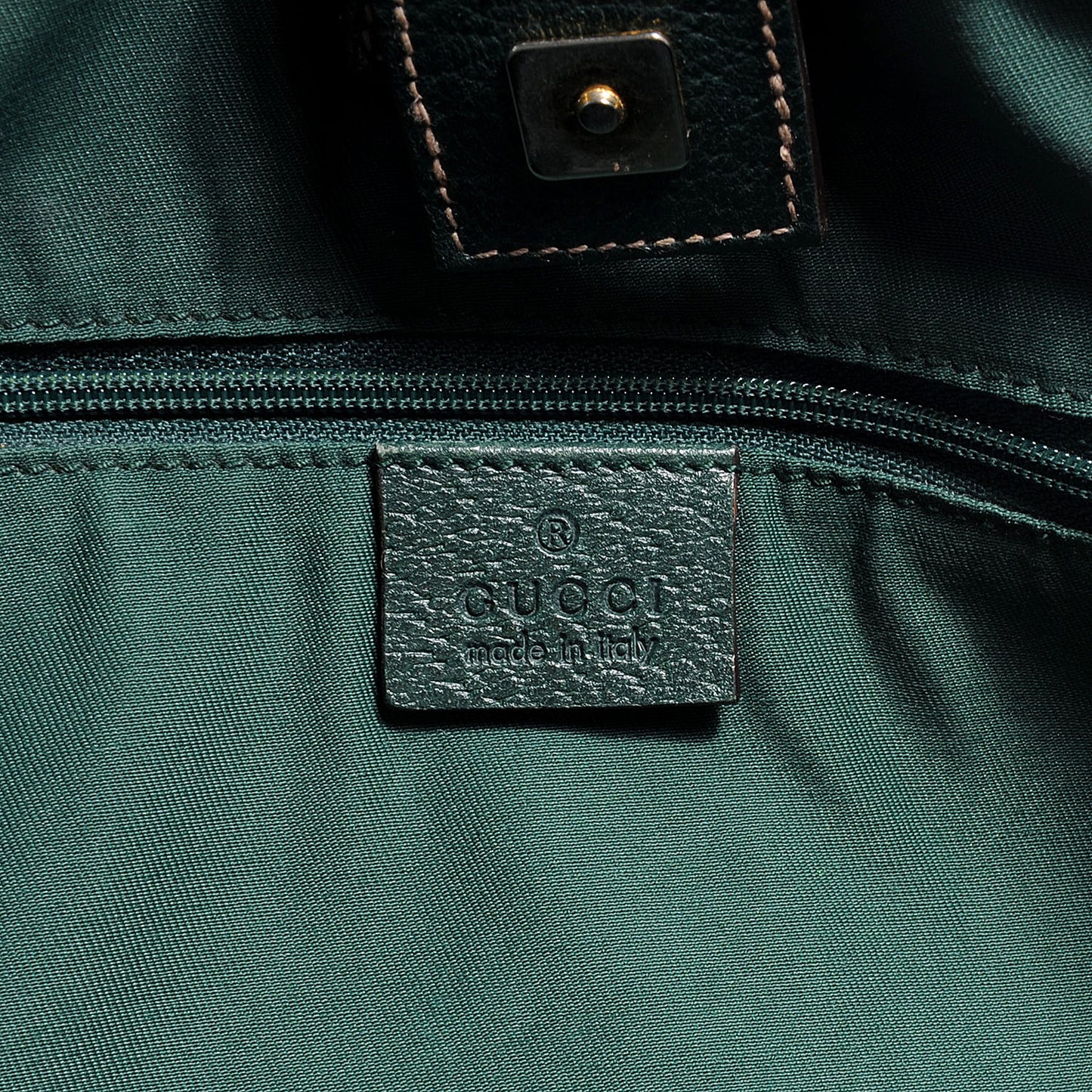 Monogram GG ABBEY Medium Tote Green