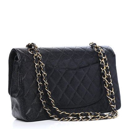 Chanel Caviar Quilted Medium Double Flap Black 3 of 9