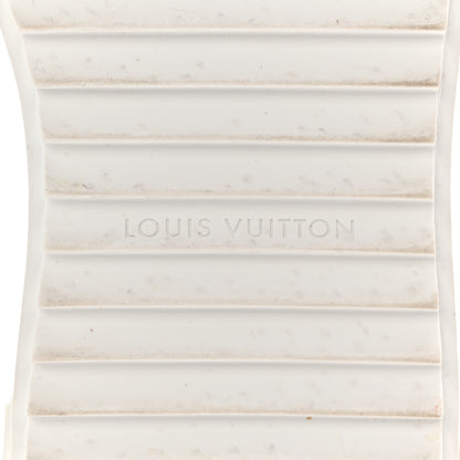 Louis Vuitton Calfskin Printed Time Out Trainer Sneakers 37 White 7 of 10