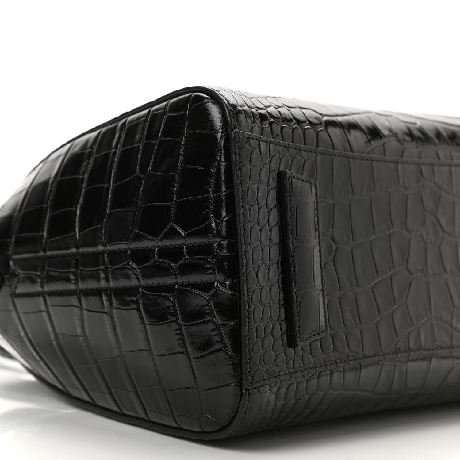 Givenchy Calfskin Crocodile Embossed Small Antigona Black 9 of 10
