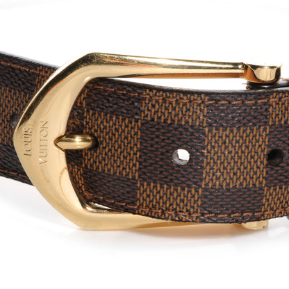 Louis Vuitton Damier Ebene Riveted Belt 100 40 5 of 5