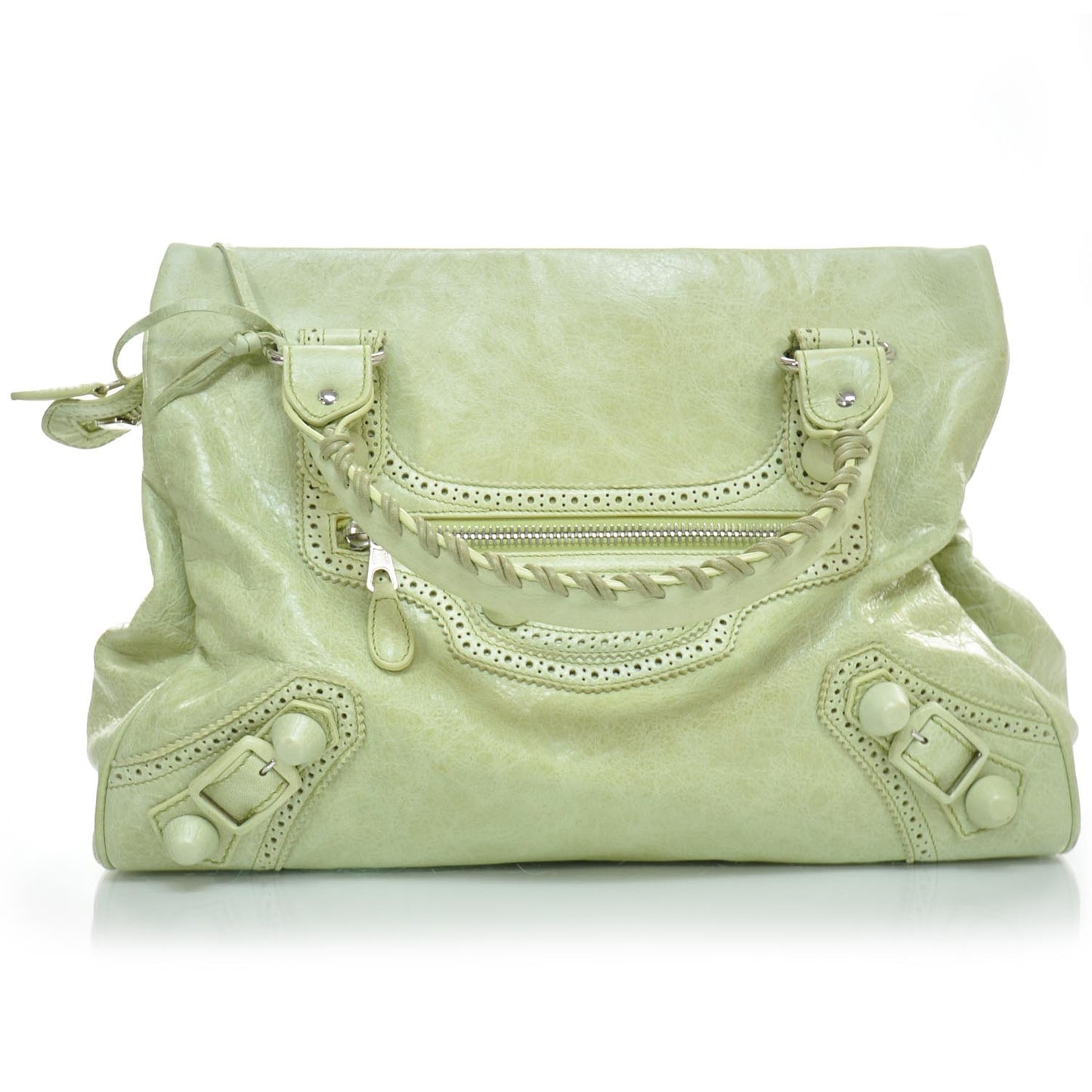Agneau Giant Brogues Hardware Mid Day Granny Green