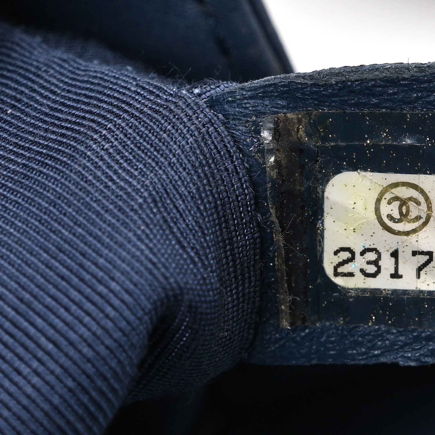 Chanel Calfskin Quilted Small Top Handle Boy Flap Navy 7 of 11