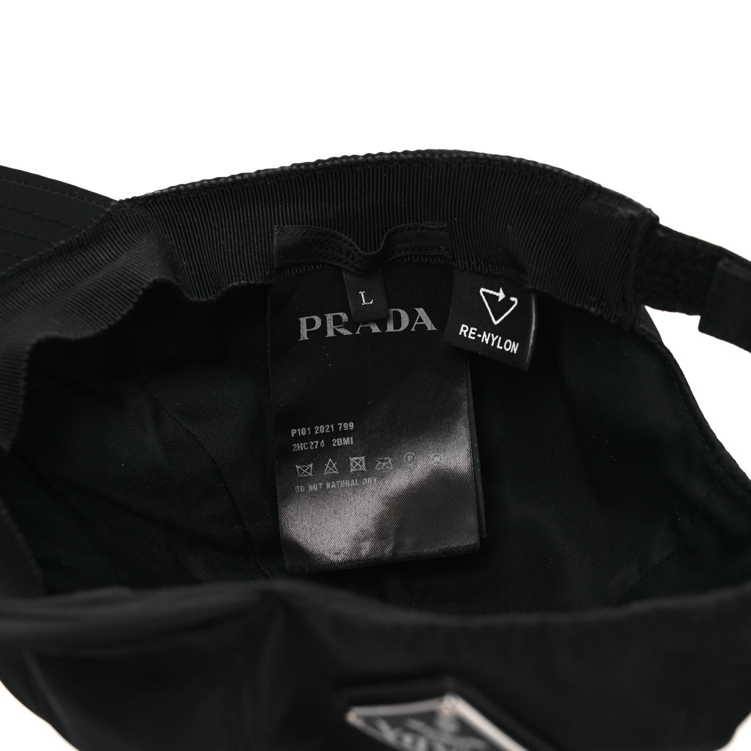 Prada Re-Nylon Womens Baseball Cap L Black 8 of 8