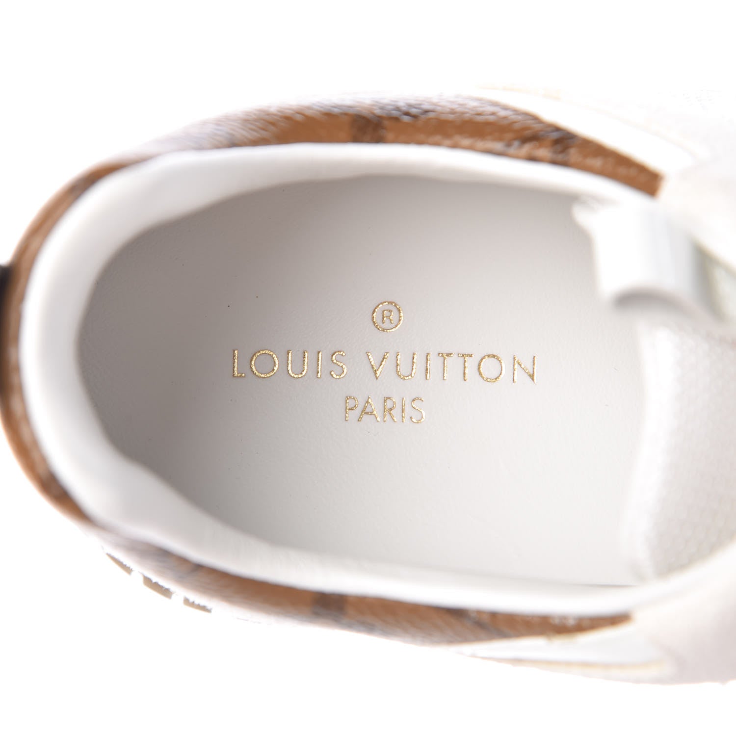 Louis Vuitton Suede Reverse Monogram Run Away Sneakers 36 White 7 of 10