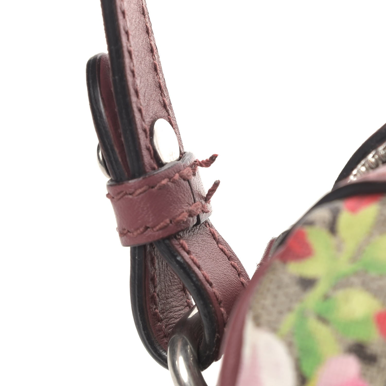 Gucci GG Supreme Monogram Blooms Mini Boston Beige Multicolor Dry Rose 12 of 12