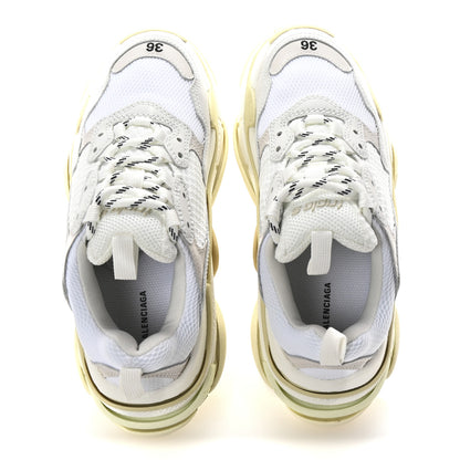 Balenciaga Fabric Mesh Womens Triple S Sneakers 36 White 2 of 8