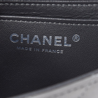 Chanel Metallic Calfskin Quilted Mini Rectangular Flap Ruthenium 5 of 8