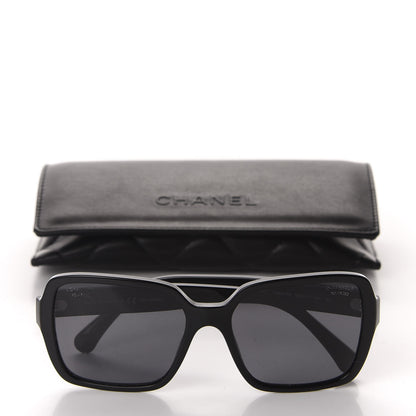 Chanel Acetate Polarized Square Sunglasses 5408 Black 8 of 8