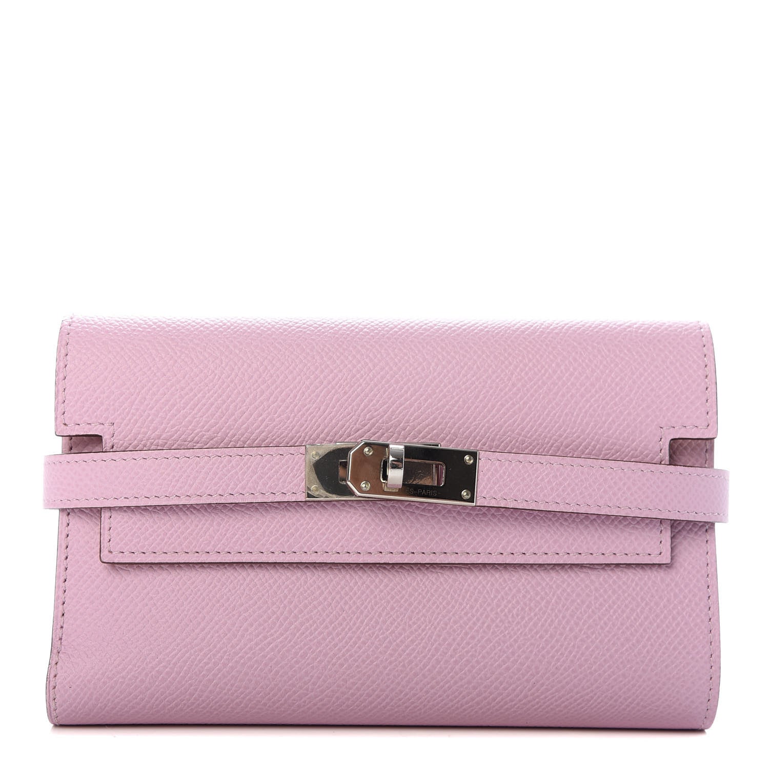 Hermes Epsom Medium Kelly Wallet Mauve Sylvestre Jaune de Naples 1 of 8