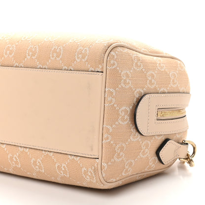 Gucci Summer Denim Calfskin GG Monogram Small Ophidia Top Handle Bag Souffle Rose 11 of 11