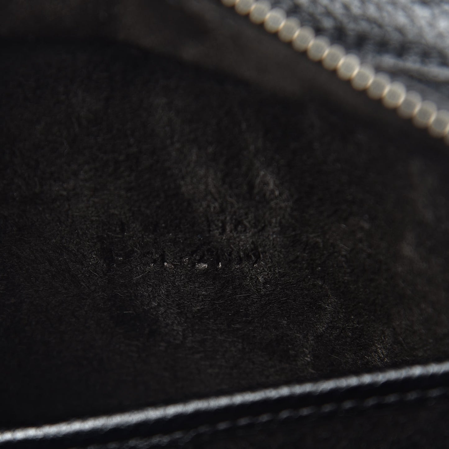 Drummed Calfskin Nano Luggage Black