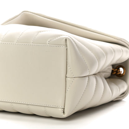 Saint Laurent Calfskin Y Quilted Monogram Small Loulou Chain Satchel Ivory 10 of 10