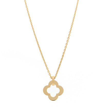 Van Cleef & Arpels 18K Yellow Gold Byzantine Alhambra Pendant Necklace 1 of 5