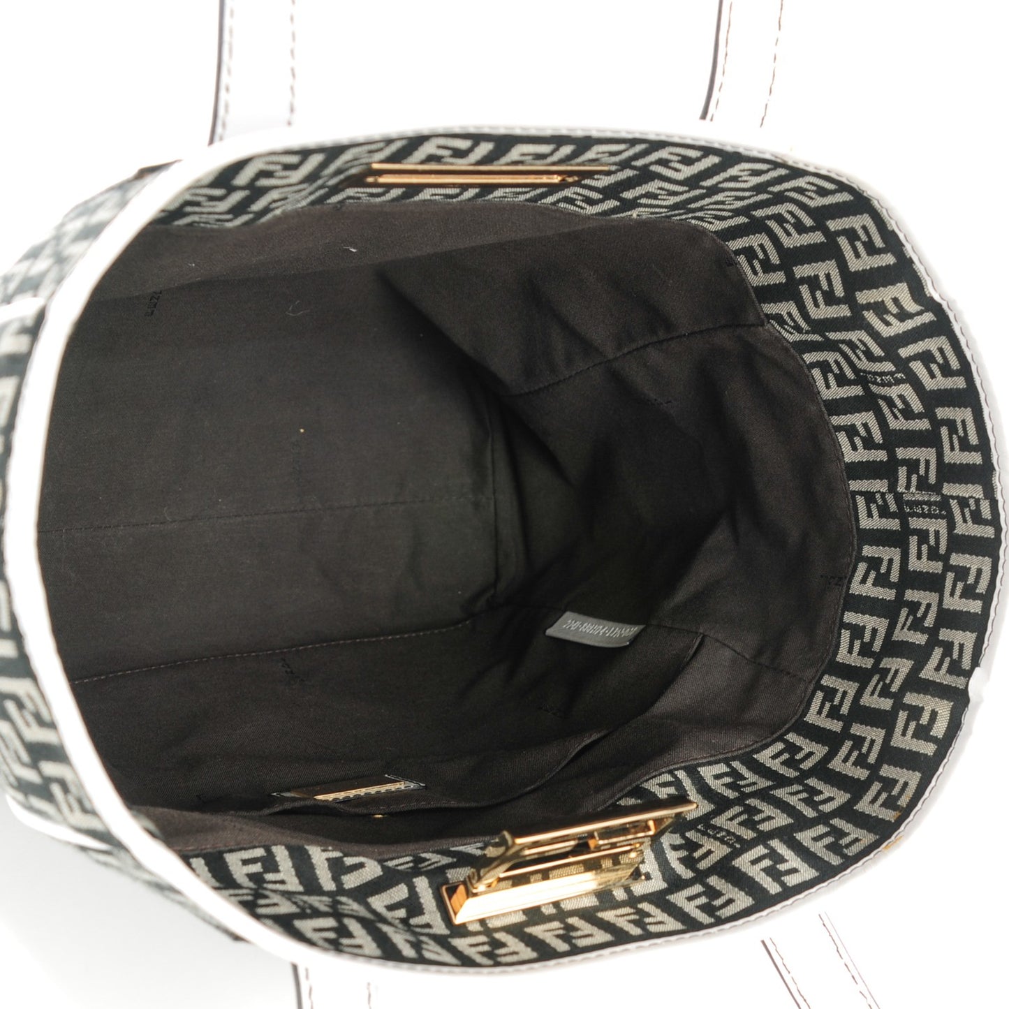 Zucchino Vitello Tote Black White