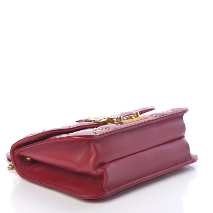 Christian Dior Lambskin Cannage Studded Small Dioraddict Flap Bag Red 4 of 11