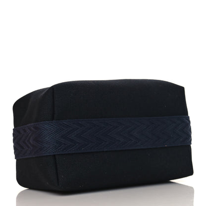 Hermes Canvas Small Bride-A-Brac Pouch Black Bleu Nuit 5 of 10
