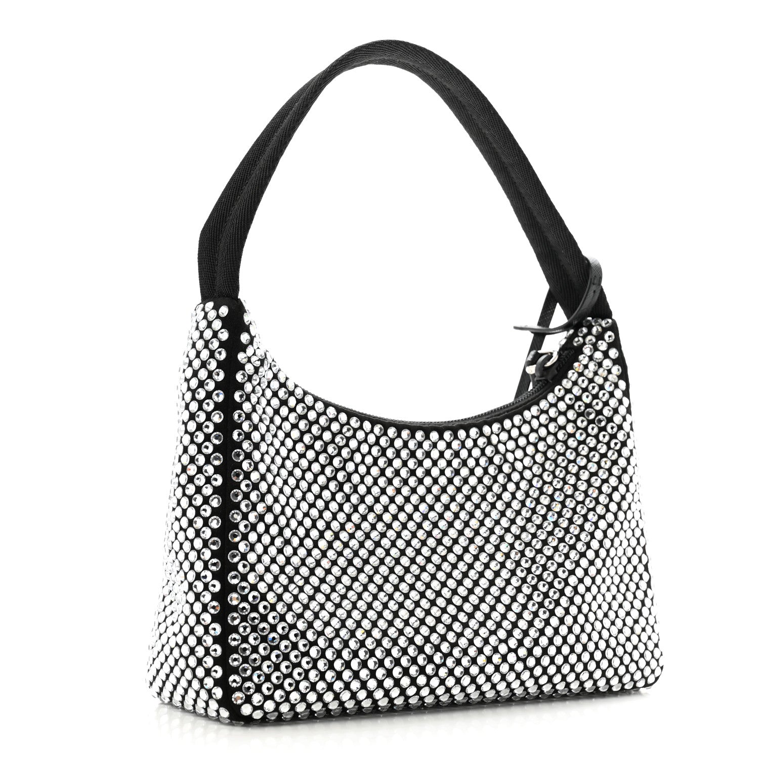 Prada Satin Crystal Mini Re-Edition 2000 Bag Cristal 2 of 12