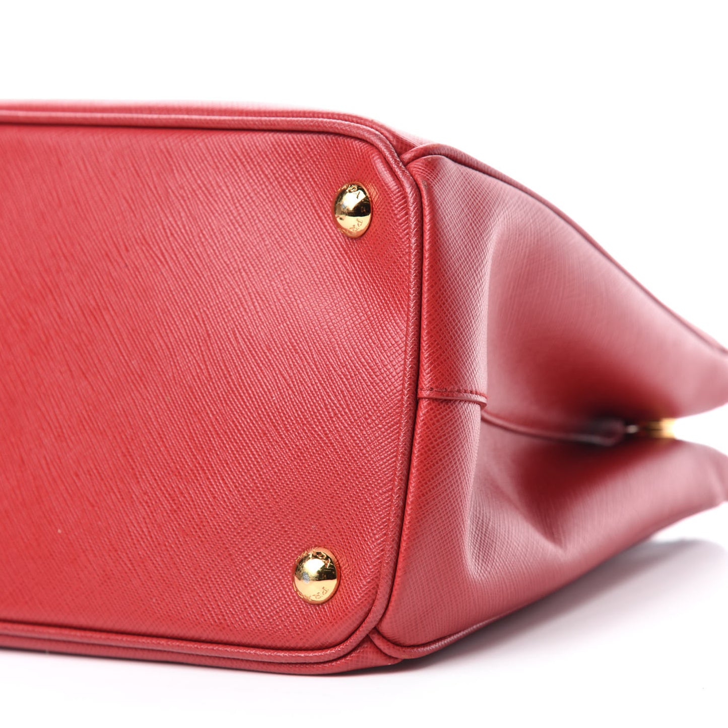 Saffiano Small Galleria Double Zip Tote Fuoco