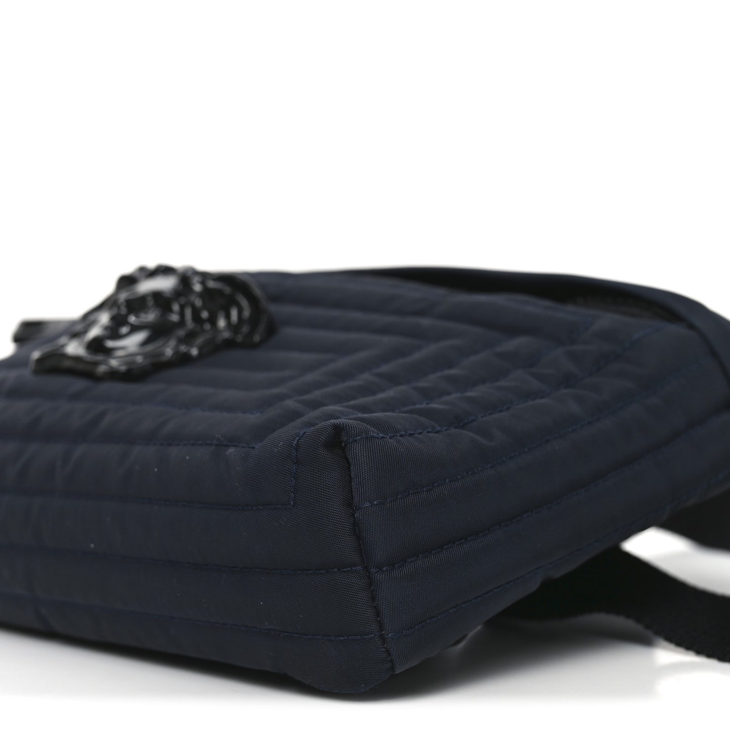 Nylon Palazzo Medusa Belt Bag Navy